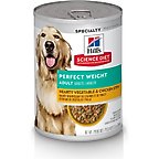 Hill's Science Diet Adult Perfect Weight Hearty Vegetable & Chicken Stew Canned Dog Food, 12.5-oz, case of 12