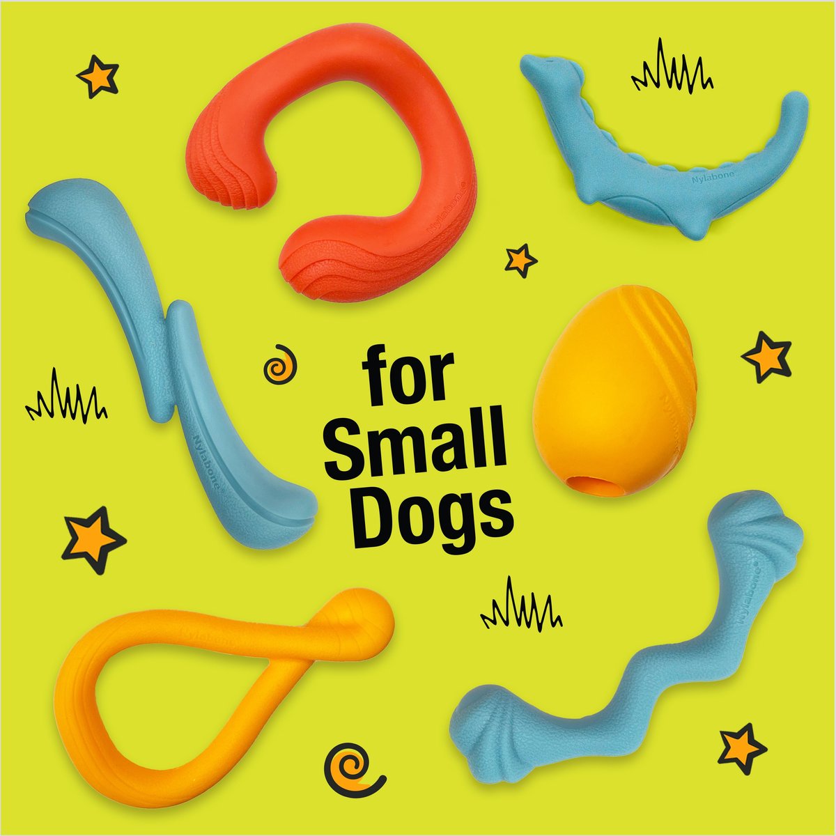 NYLABONE Creative Play Tuug Dog Toy, Small
