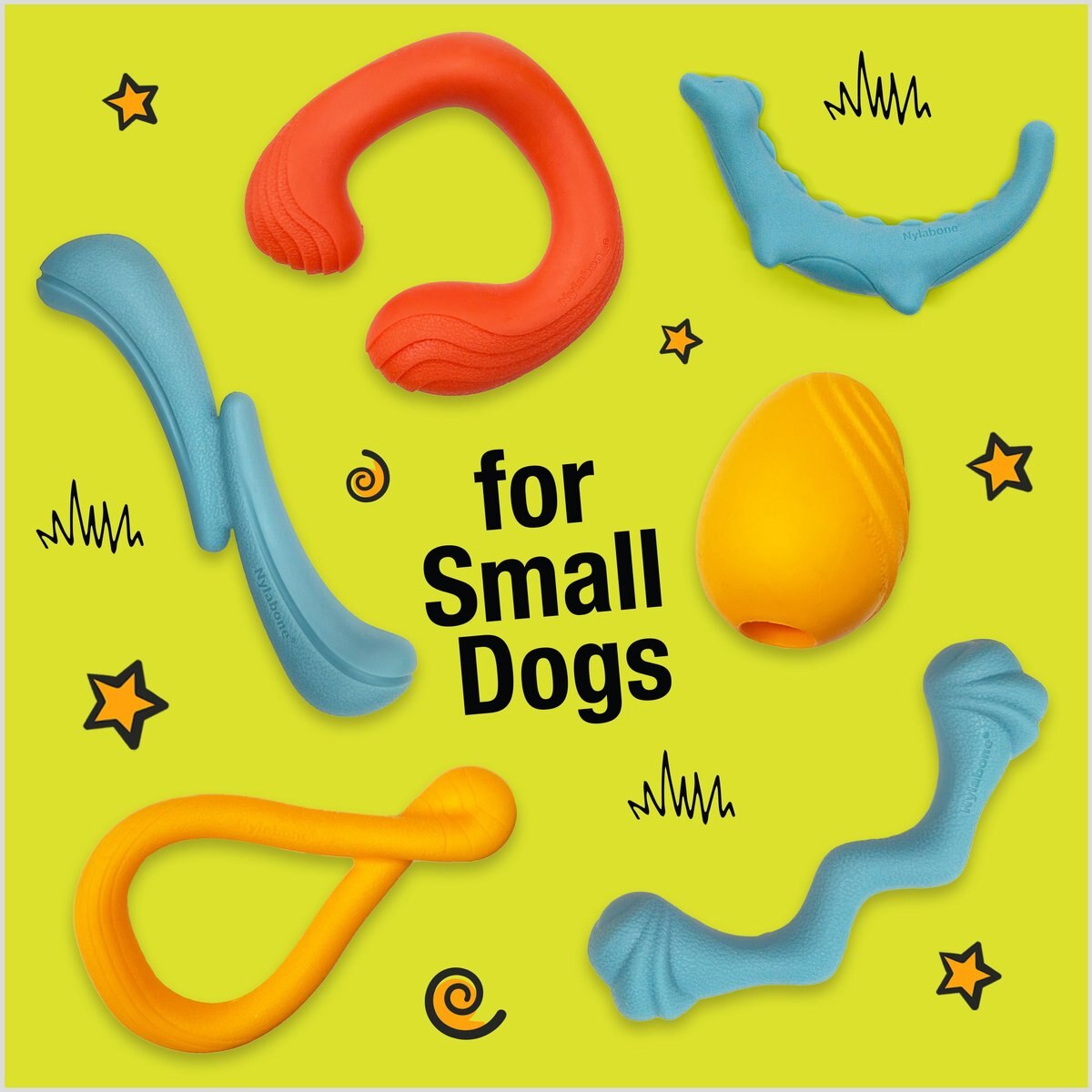 NYLABONE Creative Play Springa Pull Dog Toy