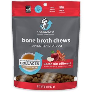 Shameless Pets Bone Broth Chews Peanut Butter Bliss Dog Treats, 8-oz bag