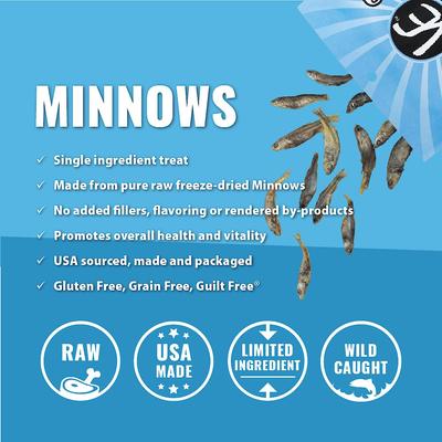 Show full view: Vital Essentials Minnows Freeze-Dried Raw Dog Treats, 1-oz bag slide 5 of 8