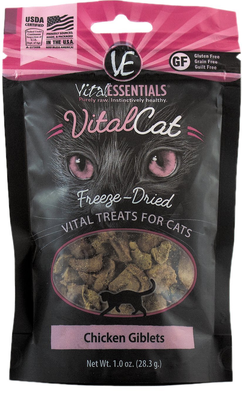 Vital Essentials Chicken Giblets Freeze-Dried Raw Cat Treats