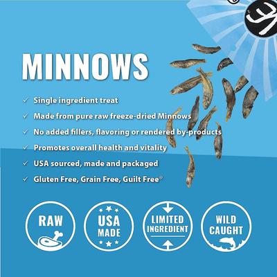 Show full view: Vital Essentials Minnows Freeze-Dried Cat Treats, 0.5-oz bag slide 5 of 10
