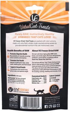 Show full view: Vital Essentials Ahi Tuna Freeze-Dried Cat Treats, 1.1-oz bag slide 3 of 7