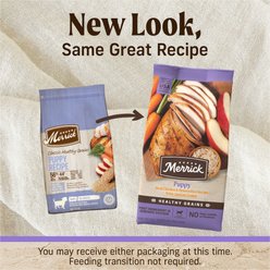 Merrick Classic Healthy Grains Dry Dog Food Puppy Recipe, 4-lb bag slide 2 of 9