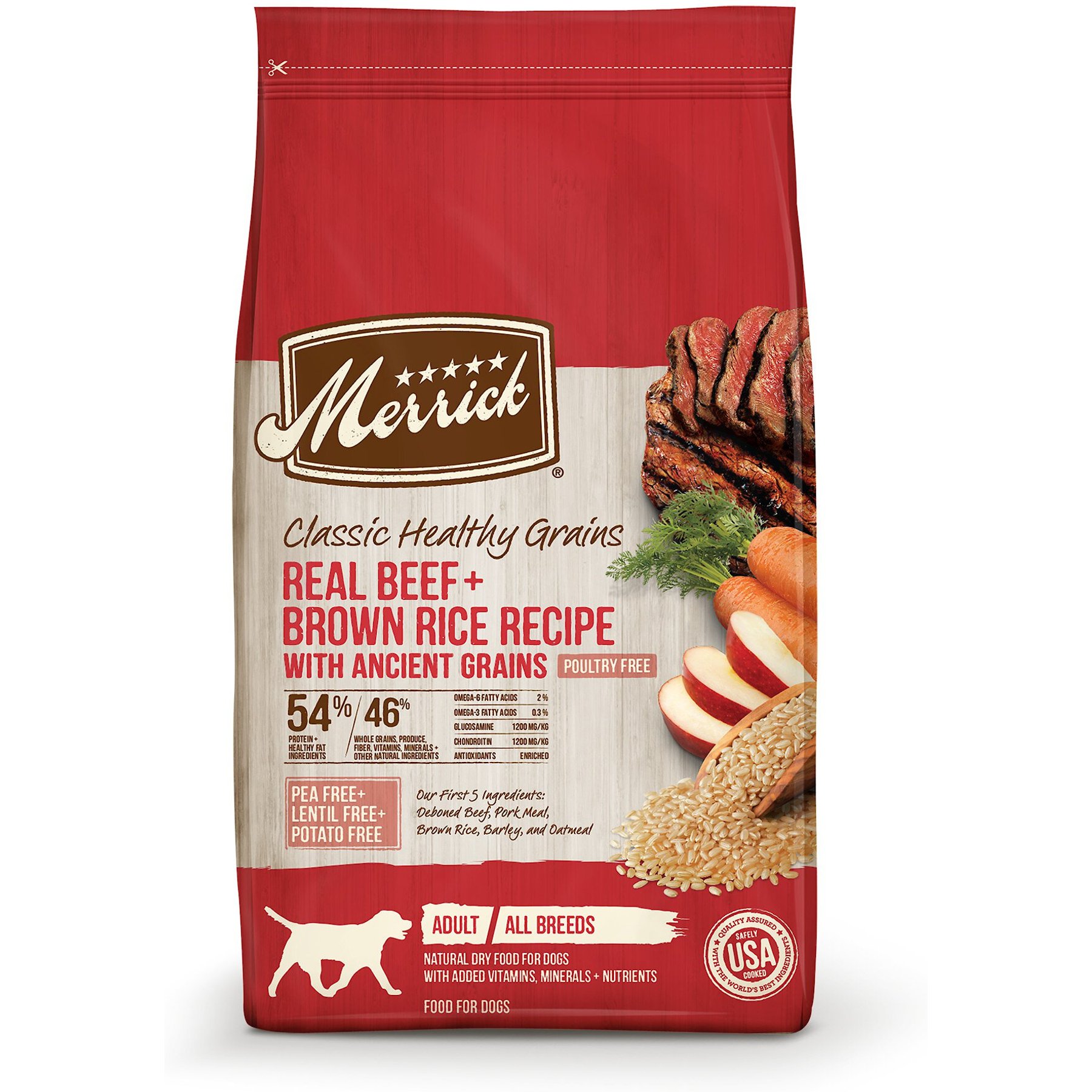 Merrick dog food 25 lb bag hotsell