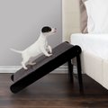 Pet Adobe Foldable Wooden Dog & Cat Ramp, Black & Gray