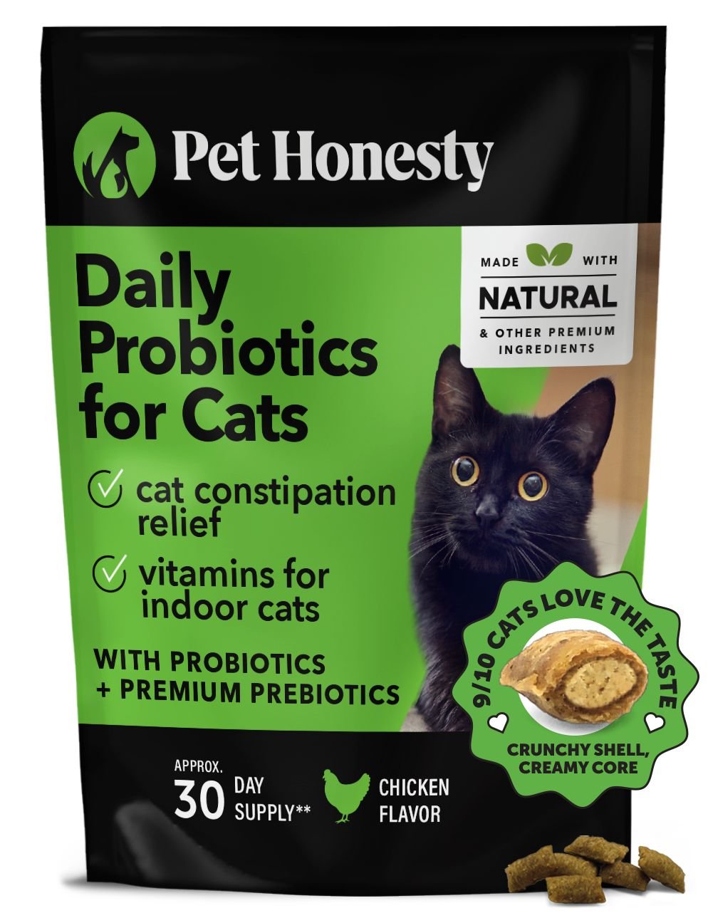 PETHONESTY Probiotics Gut + Immune Health Chews Digestive Probiotics