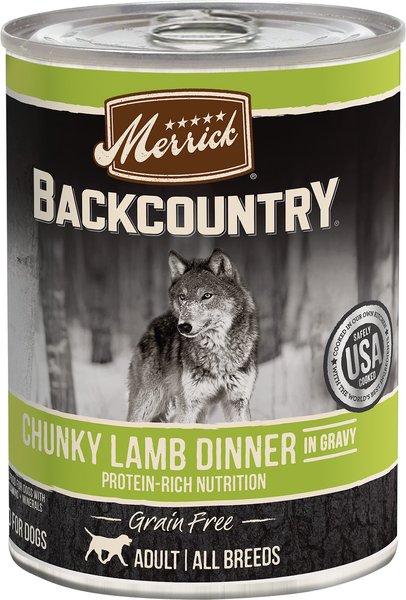 Merrick backcountry shop canned dog food