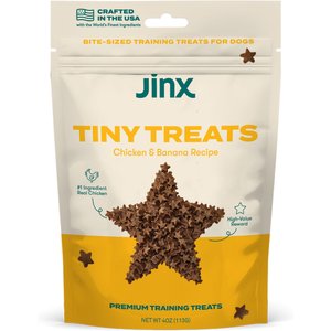 Jinx Chicken & Bananas Soft & Chewy Dog Treats, 4-oz bag