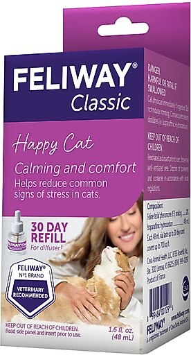 Feliway Classic Calming Diffuser Refill for Cats, 30 day, 1 count