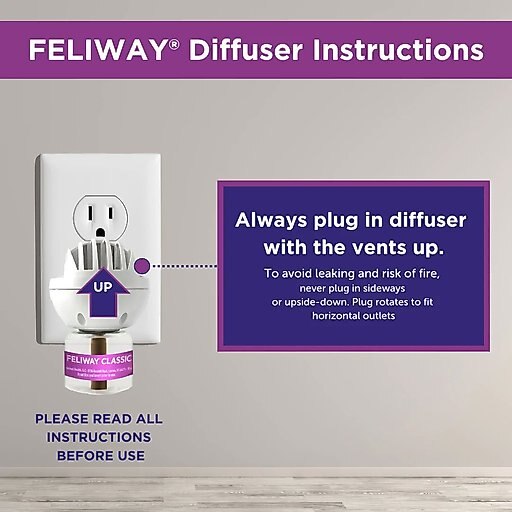 Feliway Classic Calming Diffuser Refill for Cats, 30 day, 1 count