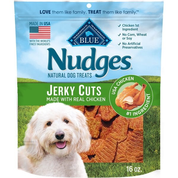 BLUE BUFFALO Nudges Homestyle Beef & Rice Natural Dog Treats, 16oz bag