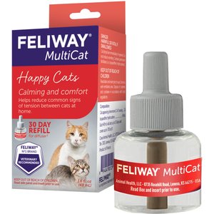 Feliway MultiCat Calming Diffuser Refill for Cats, 30 day, 1 count