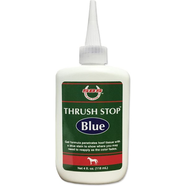 JACKS SBS Thrush Stop Blue Horse Hoof Treatment, 4oz bottle