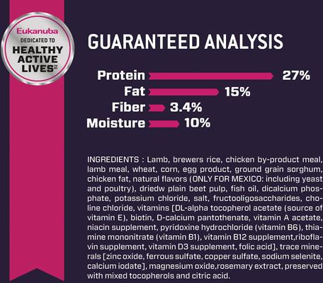 Show full view: Eukanuba Puppy Lamb 1st Ingredient Dry Dog Food, 30-lb bag slide 6 of 11