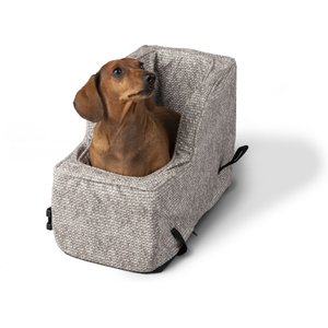 Snoozer Pet Products Highback Console Dog & Cat Booster Seat, Merlin Linen, Small