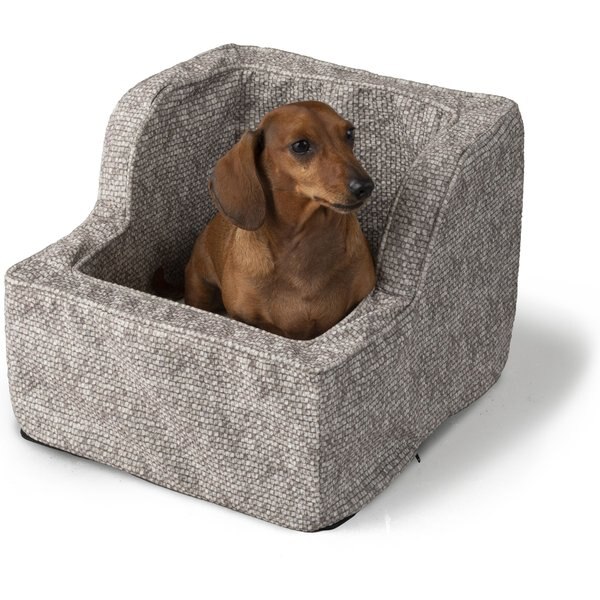 SNOOZER PET PRODUCTS Luxury Lookout II Micro Suede Dog & Cat Car Seat, Anthracite, Large