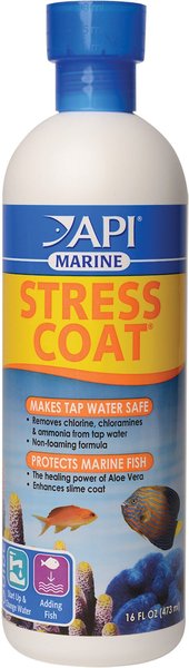 API Marine Stress Coat Saltwater Aquarium Water Conditioner, 16-oz bottle slide 1 of 9