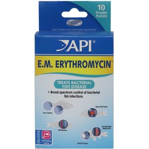 API E.M. Erythromycin Freshwater Fish Bacterial Disease Medication, 10 count