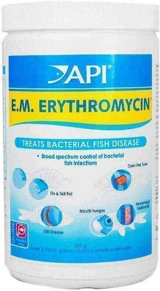 API E.M. Erythromycin Freshwater Fish Bacterial Disease Medication, 30-oz bottle slide 1 of 4