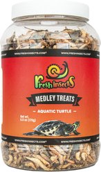 Freshinsects Medley Treats for Aquatic Turtles, 6-oz jar