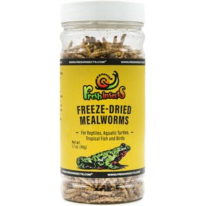 Freshinsects Freeze-Dried Mealworm Treats, 1.7-oz jar