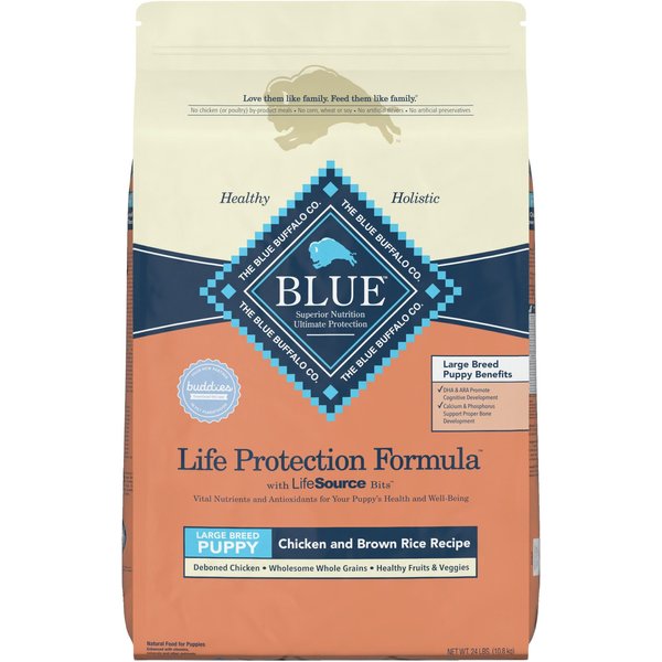 BLUE BUFFALO Life Protection Formula Large Breed Puppy Chicken & Brown ...