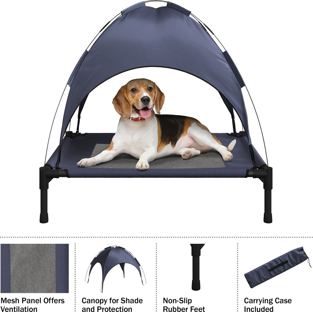 A closer look at Elevated Canopy Dog Bed