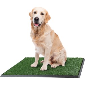 Pet Adobe Artificial Grass 3-Layer Potty Trainer Dog Mat, Large: 20 x 30-in