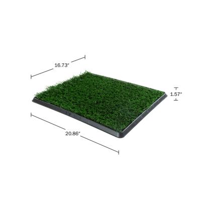 Show full view: Pet Adobe Artificial Grass Potty Trainer Dog Mat, Small, 4-Layer slide 2 of 7