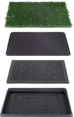 Show full view: Pet Adobe Artificial Grass Potty Trainer Dog Mat, Small, 4-Layer slide 3 of 7