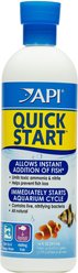 API Quick Start Freshwater & Saltwater Aquarium Water Treatment, 16-oz bottle