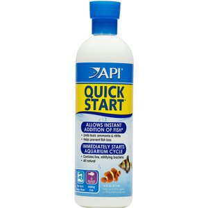 API Quick Start Freshwater & Saltwater Aquarium Water Treatment, 16-oz bottle