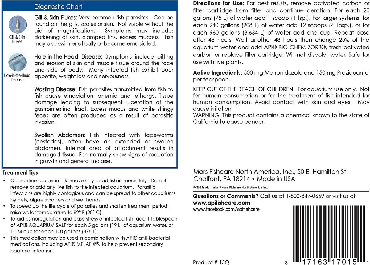 API General Cure Freshwater & Saltwater Aquarium Parasitic Fish Disease