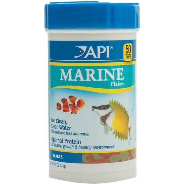 API Marine Optimal Protein Flakes Fish Food, 1.1-oz bottle - Chewy.com