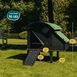 Nestera Elevated Lodge Chicken Coop, Medium: 3 to 9 Chicken Capacity, waterproof roof slide 2 of 8