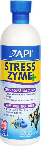 API Stress Zyme Freshwater & Saltwater Aquarium Water Cleaner, 16-oz bottle slide 1 of 8