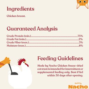 Made by Nacho Chicken Breast Freeze-Dried Cat Treats, 3.5-oz bag
