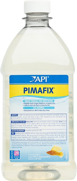 API Pimafix Freshwater & Saltwater Fish Fungal Infection Remedy, 64-oz bottle slide 1 of 9
