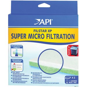 API Filstar XP Super Micro Filtration Aquarium Canister Filter Filtration Pads, 2 count