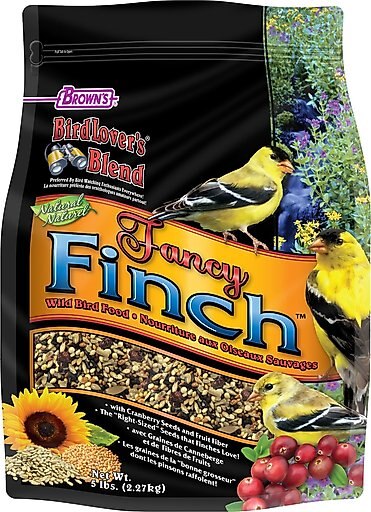 Brown's Bird Lover's Blend with Cranberries Fancy Finch Bird Food, 5-lb bag