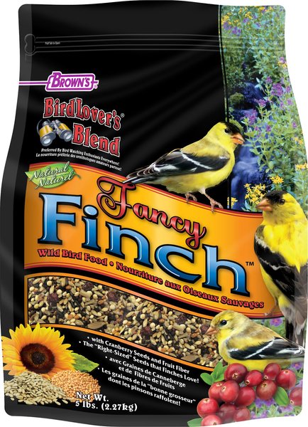 Brown's Bird Lover's Blend with Cranberries Fancy Finch Bird Food, 5-lb bag slide 1 of 8