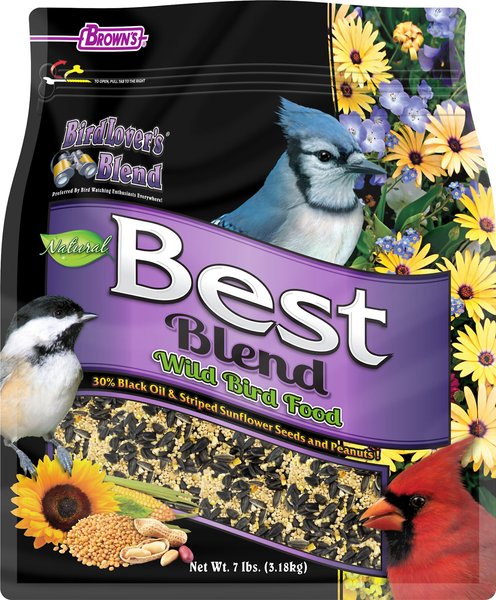 Brown's Bird Lover's Blend Best Blend Wild Bird Food, 7-lb bag slide 1 of 6