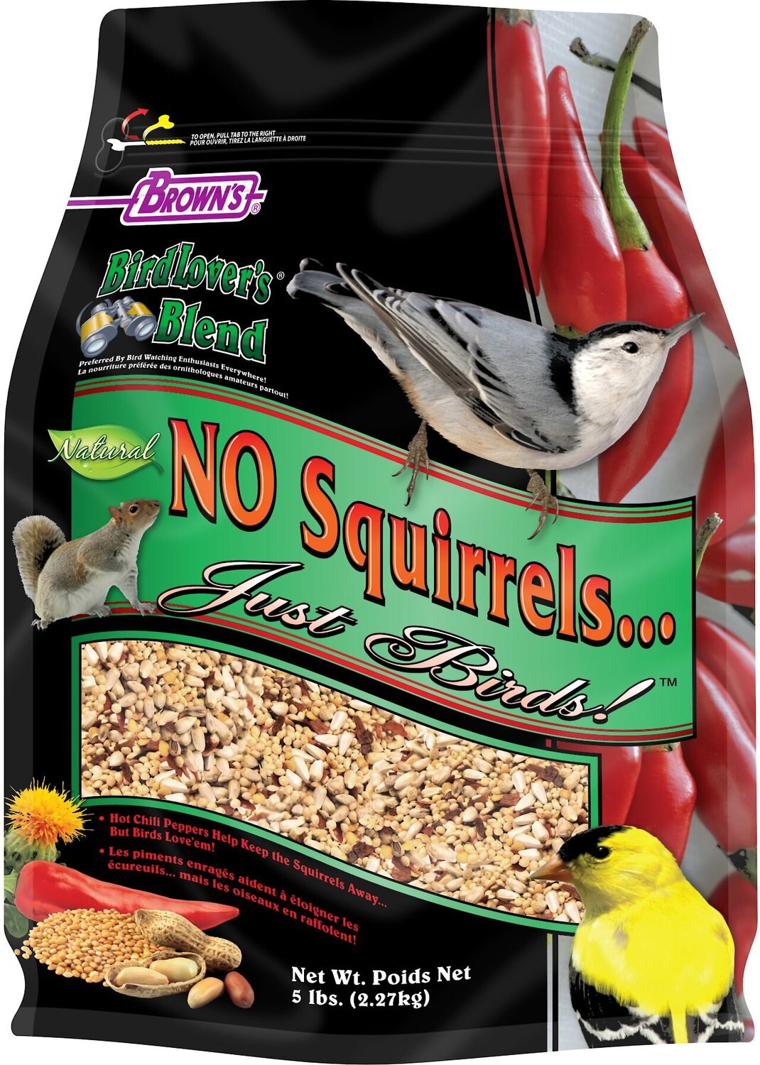 no squirrel bird seed