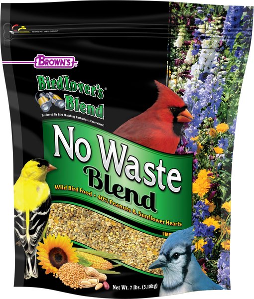 Brown's Bird Lover's Blend No Waste Blend Wild Bird Food, 7-lb bag slide 1 of 8