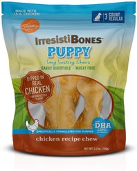 Canine Naturals IrresistiBONES Puppy Chew 4.5-in Regular, 5.2-oz bag, 3 count