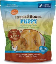Canine Naturals IrresistiBONES Puppy Chew 4.5-in Regular, 10.4-oz bag, 6 count