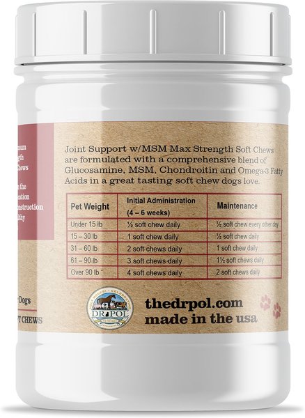 Dr. Pol Mobility Chews with MSM - Glucosamine for Dogs