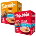 Hartz Delectables Stew Variety Pack + Bisque Variety Pack Lickable Cat Treats